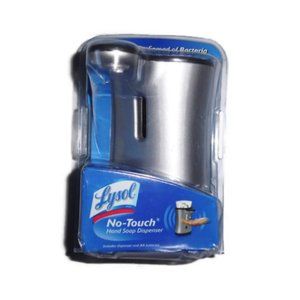 New Lysol No Touch Hand Soap Dispenser Silver